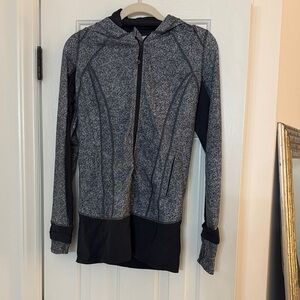 Lululemon Athletica Black and White Textured Hoodie